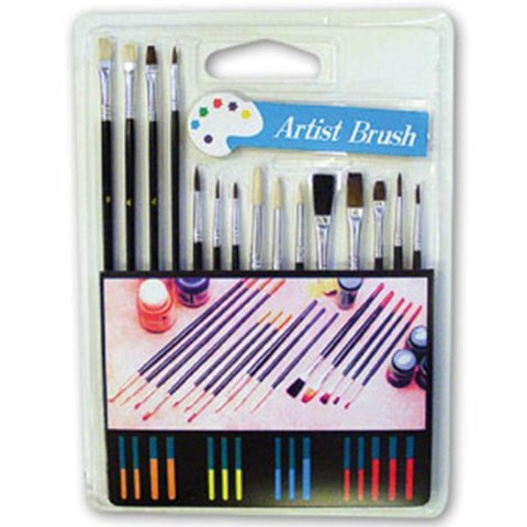 SCHOOL ARTIST BRUSH B/C PACK15 PCS