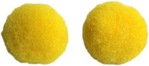 POMPOMS 10MM YELLOW 120 PCS TITANUM CRAFT-FUN SERIES