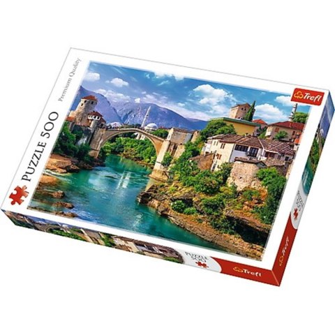 PUZZLE 500 PIECES OLD BRIDGE IN MOSTAR TREFL 37333 TR