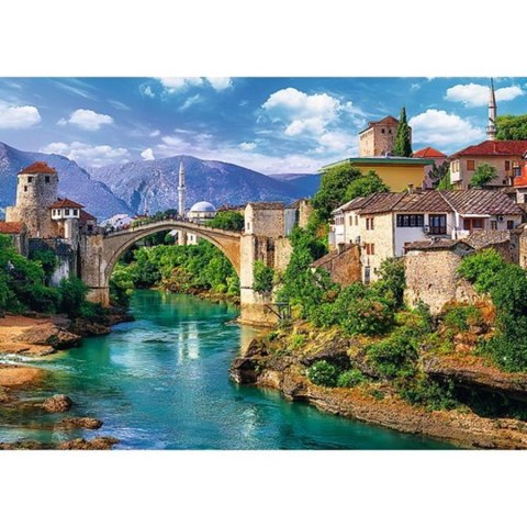 PUZZLE 500 PIECES OLD BRIDGE IN MOSTAR TREFL 37333 TR