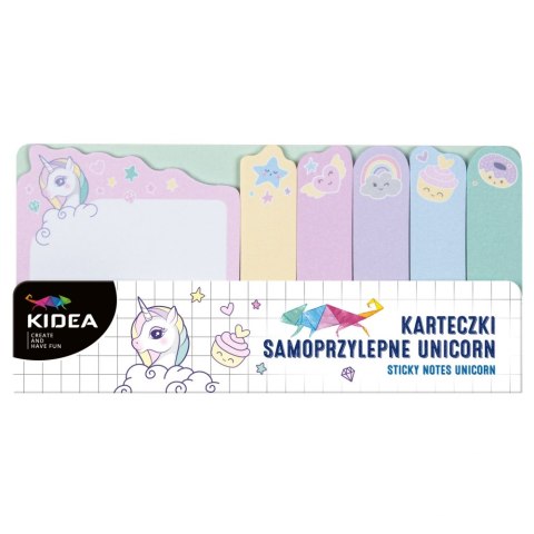 KARTECZKI SAMOPRZYLEPNE UNICORN KIDEA DERFORM