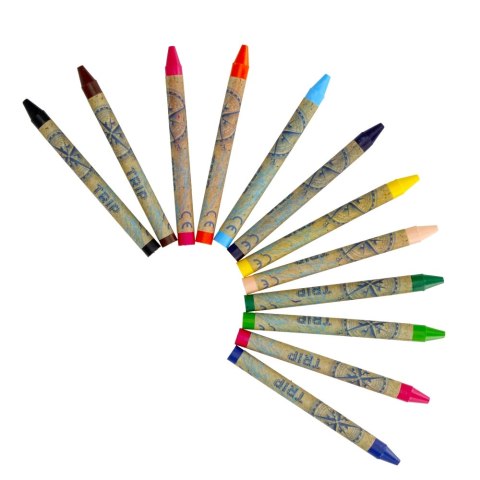 WAX PENCILS 12 COLORS TRIP STARPAK 490951