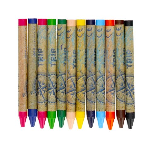 WAX PENCILS 12 COLORS TRIP STARPAK 490951