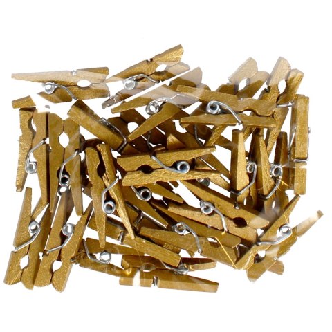 WOODEN CLIPS GOLD CRAFT WITH FUN 463436