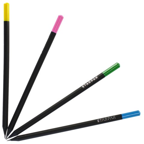 ROUND PENCIL BLACK TUB A 48 STARPAK 472405