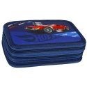 PENCIL CASE WITH EQUIPMENT 3 ZIPPERS HOT WHEELS STARPAK 486071