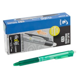 ROLLER PEN CLICKER 0.5 GREEN 12 PIECES FRIXION PILOT BLRT-FR5-G