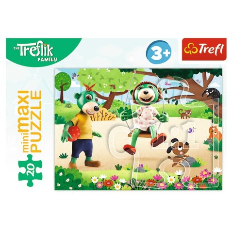 PUZZLE 20 ELEMENTÓW MINIMAXI DZIEŃ TREFLIKÓW TREFL 21153 TREFL