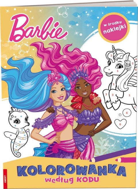 BARBIE DREAMTOPIA. KOLOROWANKA WEDŁUG KODU AMEET