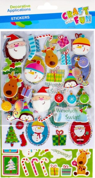 STICKERS CHRISTMAS MIX CRAFT WITH FUN 438609