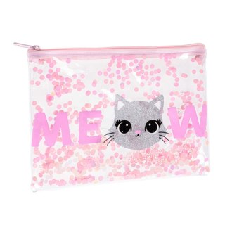 PENCIL CASE SACHET 1 ZIP CAT STARPAK 452828