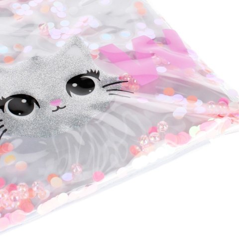 PENCIL CASE SACHET 1 ZIP CAT STARPAK 452828