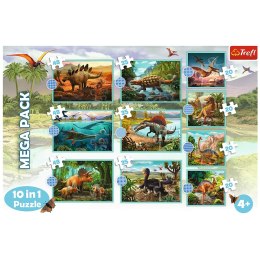 PUZZLE 10IN1 IN THE WORLD OF DINOSAURS TREFL 90390 TR
