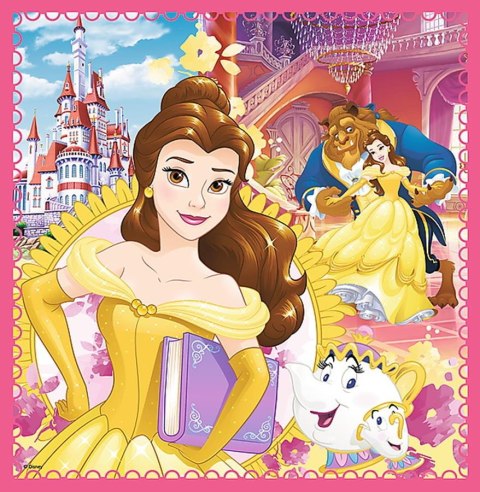 PUZZLE 3IN1 ENCHANTED WORLD OF PRINCESS TREFL 34833