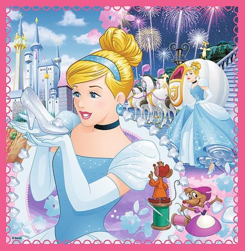 PUZZLE 3IN1 ENCHANTED WORLD OF PRINCESS TREFL 34833