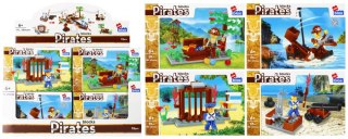 KLOCKI KONSTRUKCYJNE 55-66 ELEMENTÓW PIRAT DISPLAY ALLEBLOX 525168 ALLEBLOX