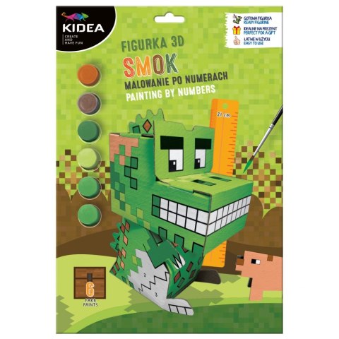 FIGURKA 3D MALOWANIE PO NUMERACH GAME SMOK KIDEA DERFORM