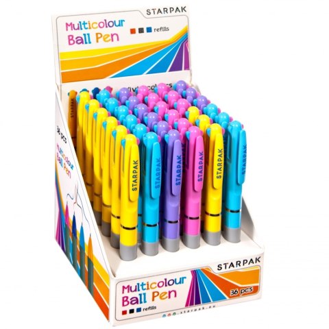 MULTICOLOR PEN WITH GRIP STARPAK 320852