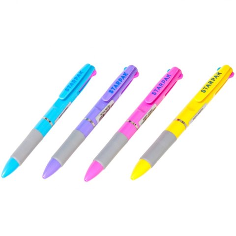 MULTICOLOR PEN WITH GRIP STARPAK 320852