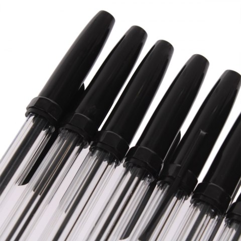 BALL PEN CRISTAL BLACK 10 PIECES STARPAK 452227