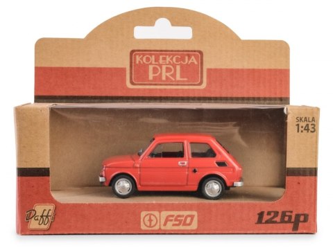 DAFFI PRL FIAT 126P CZERWONY 1:43 DAFFI