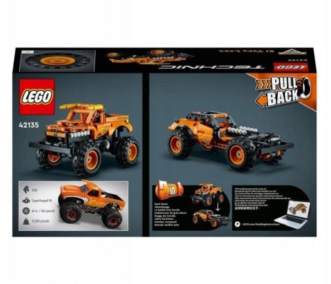 KLOCKI KONSTRUKCYJNE TECHNIC MONSTER JAM LEGO 42135 LEGO