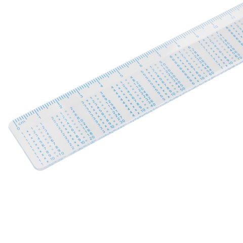 PLASTIC RULER 15CM WITH MULTIPLICATION TABLE STARPAK 163096 STARPAK