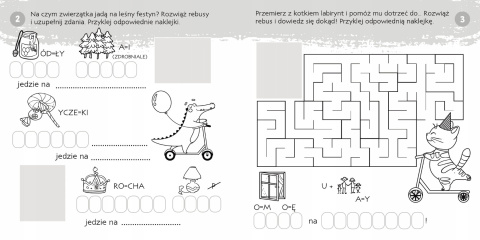 Educational Play Book 'Guessing-Sticking. Rebusy' - Developing Fun for Kids 4+