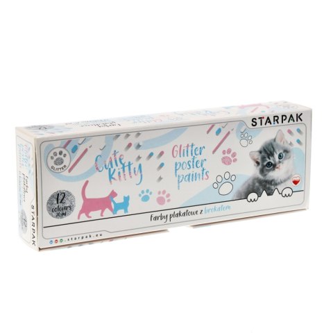 FARBY PLAKATOWE 12KOL. 20ML CUT KOT BR FOL STARPAK 472916 STARPAK