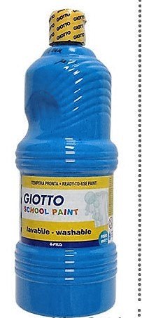 FARBY TEMPERY W BUTELCE 1000 ML GIOTTO PAINT NIEBIESKA LYRA 535515 LYRA