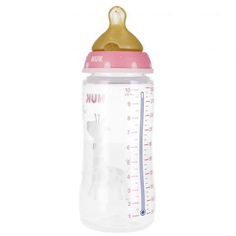 NUK BUTELKA Z WSKAŹNIKIEM TEMP. 300 ML 0-6M FIRST CHOICE RÓŻOWA 10741927 NUK