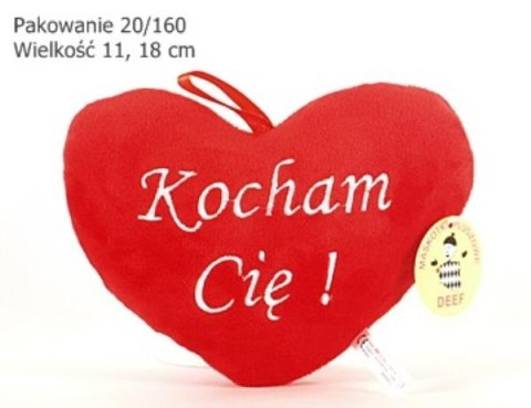 PLUSZAK SERCE 17CM KOCHAM CIĘ DEEF 03225 DE DEEF