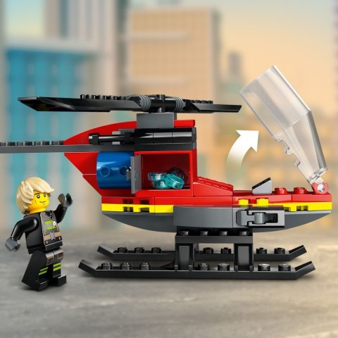 KLOCKI KONSTRUKCYJNE LEGO 60411 CITY HELIKOPTER STRAŻACKI LEGO 60411 LEGO