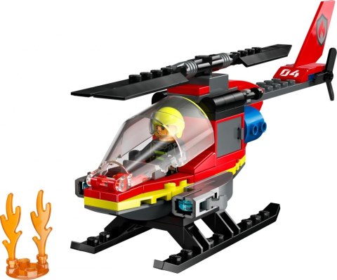 KLOCKI KONSTRUKCYJNE LEGO 60411 CITY HELIKOPTER STRAŻACKI LEGO 60411 LEGO