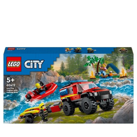 KLOCKI KONSTRUKCYJNE LEGO 60412 CITY TERENOWY WÓZ STRAŻACKI LEGO 60412 LEGO