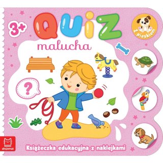 QUIZ MALUCHA. KSIĄŻECZKA EDUKACYJNA Z NAKLEJKAMI Z PIESKIEM 3 AKSJOMAT