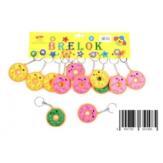 BRELOK GUMOWY DONUTS 5CM PBH A 12 TOYS D42326MIDE TOYS