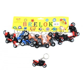 BRELOK GUMOWY MOTOCYKL MIX KOLOR 6CM PBH A 12 TOYS D42970MIDE TOYS