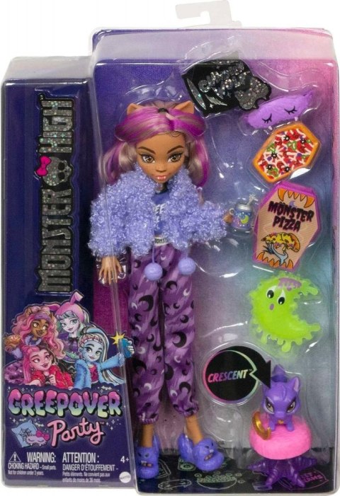 MH PIZAMA PARTY CLAWDEEN WOLF HKY67 WB4 MATTEL