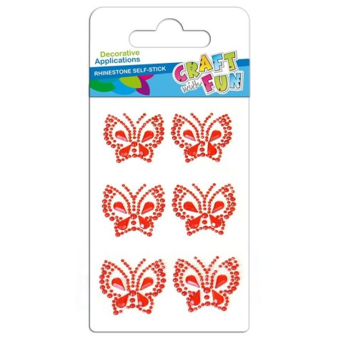 DECORATIVE EMBELLISHMENTS SELF-ADHESIVE CRYSTALS BUTTERFLY CRAFT WITH FUN 382482