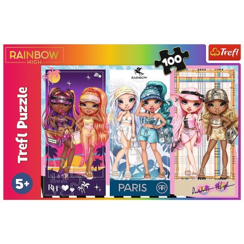 PUZZLE 100 PIECES LOL RAINBOW TREFL DOLL 16444