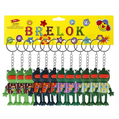 BRELOK GUMOWY ŻABA 7CM PBH A 12 TOYS D42959MIDE TOYS