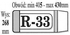 OKŁADKA SZKOLNA REGULOWANA 268X430 PRZEZROCZYSTA A 25 IKS R33 IKSA25 IKS
