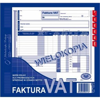 DRUK FAKTURA NETTO WIELOKOPIUJĄCA MICHALCZYK&PROKOP 100-2E MICHALCZYK I PROKOP