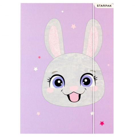 TECZKA Z GUMKĄ A4 RABBIT STARPAK 536513 STARPAK