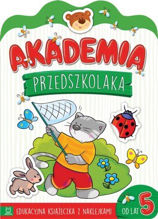 AKADEMIA PRZEDSZKOLAKA OD 5 LAT. EDUKACYJNA KSIĄŻECZKA Z NAKLEJKAMI AKSJOMAT