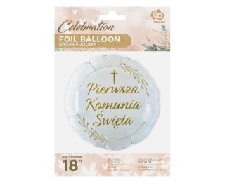 BALON FOL PIERWSZA KOMUNIA 36CM 641 GO FOL GODAN