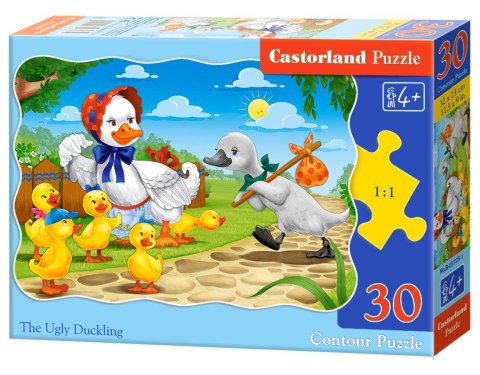 PUZZLE 30 ELEMENTÓW, KONTUROWE THE UGLY DUCKLING CASTORLAND B-03723 CASTOR