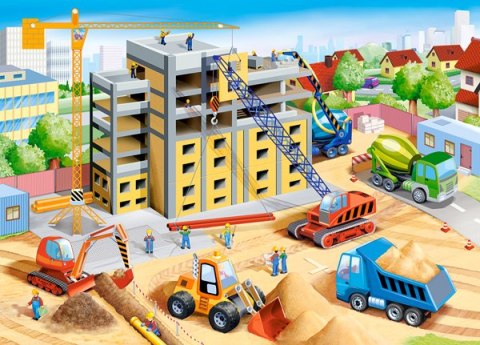 PUZZLE 60 ELEMENTÓW BIG CONSTRUCTION SITE CASTORLAND B-066223 CASTOR