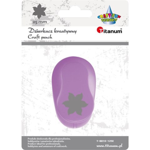 DZIURKACZ KREATYWNY 25MM KWIAT TITANUM CRAFT-FUN SERIES T-8810-125E HASTA